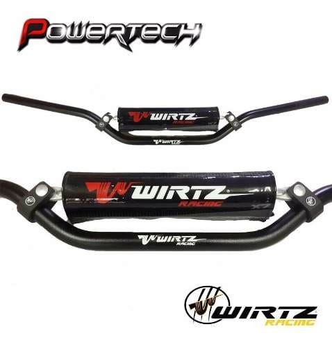 MANUBRIO WIRTZ X6 7/8 22MM HONDA HIGH NEGRO PAD - POWERTECH