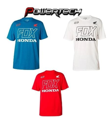 REMERA FOX - OFICIAL HONDA RACING 2018 - POWERTECH MOTOS