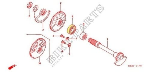 RODAMIENTO EJE BALANCEADOR CRF 250 CRF 450 CRF250X CRF450X