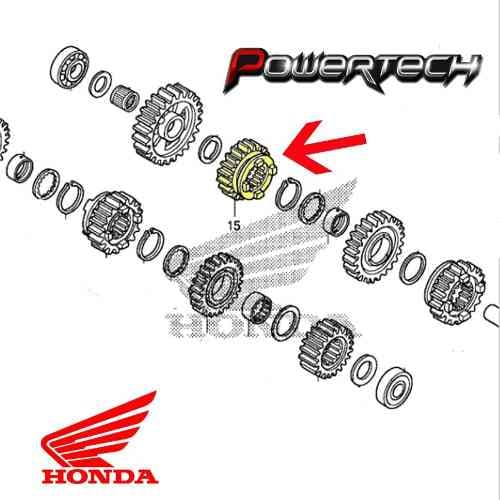 ENGRANAJE DE CAJA QUINTA EJE SECUNDARIO - 20T ORIGINAL HONDA