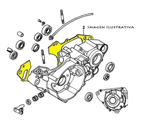 JUNTA MEDIO CARTER HONDA CR 250 00 - 01 - ORIGINAL HONDA
