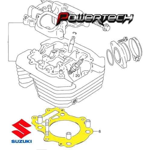 JUNTA TAPA CILINDRO SUZUKI DR 350 Y 350SE 90 - 99 ORIGINAL