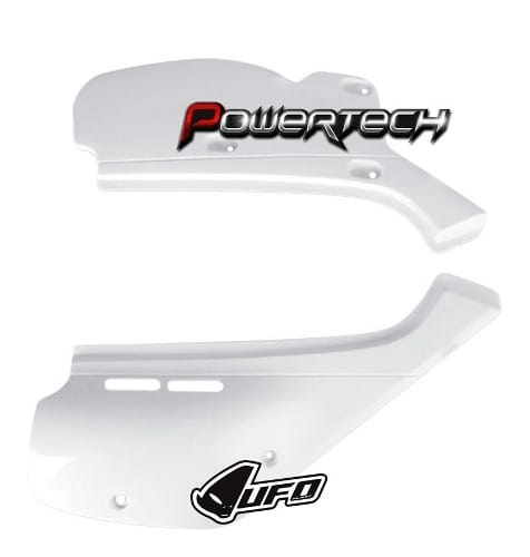 CACHAS TRASERAS UFO HONDA XR 600 - BLANCO - POWERTECH MOTOS
