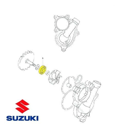 RETEN BOMBA AGUA SUZUKI RM 125 250 01 08 / RMZ 250 450 07 12