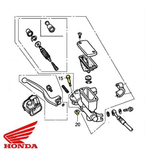 TORNILLO Y TUERCA PERNO PALANCA DE FRENO HONDA CRF 450 07 19