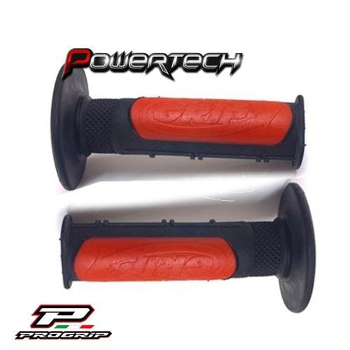 PUÑOS PROGRIP ATV CUATRICICLO NEGRO ROJO - POWERTECH MOTOS