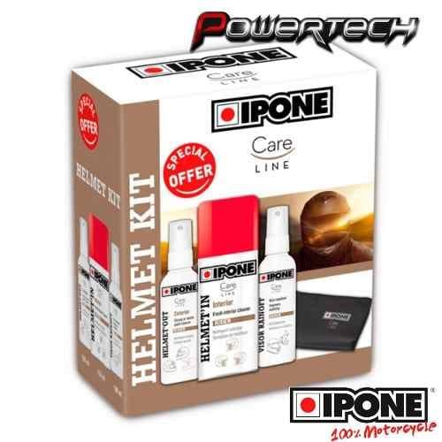 KIT LIMPEZA Y CUIDADO DE CASCO SPRAY LIMPIADOR IPONE