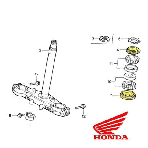 GUARDAPOLVO RETEN CRISTOS INFERIOR SUPERIOR HONDA CR CRF XR