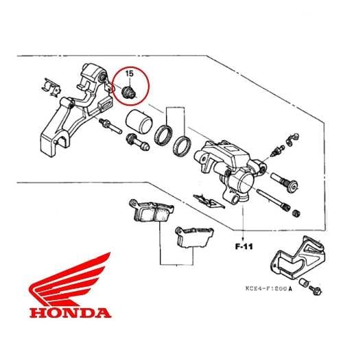 BUJE GOMA SUPERIOR CALIPER DELANTERO ORIGINAL HONDA