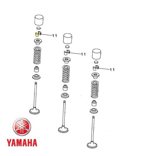 MEDIA TRABA VALVULA ADMISION YAMAHA YZF 250 01 - 13 ORIGINAL