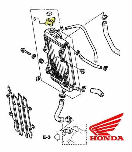 TAPA RADIADOR CRF - CBR ORIGINAL HONDA