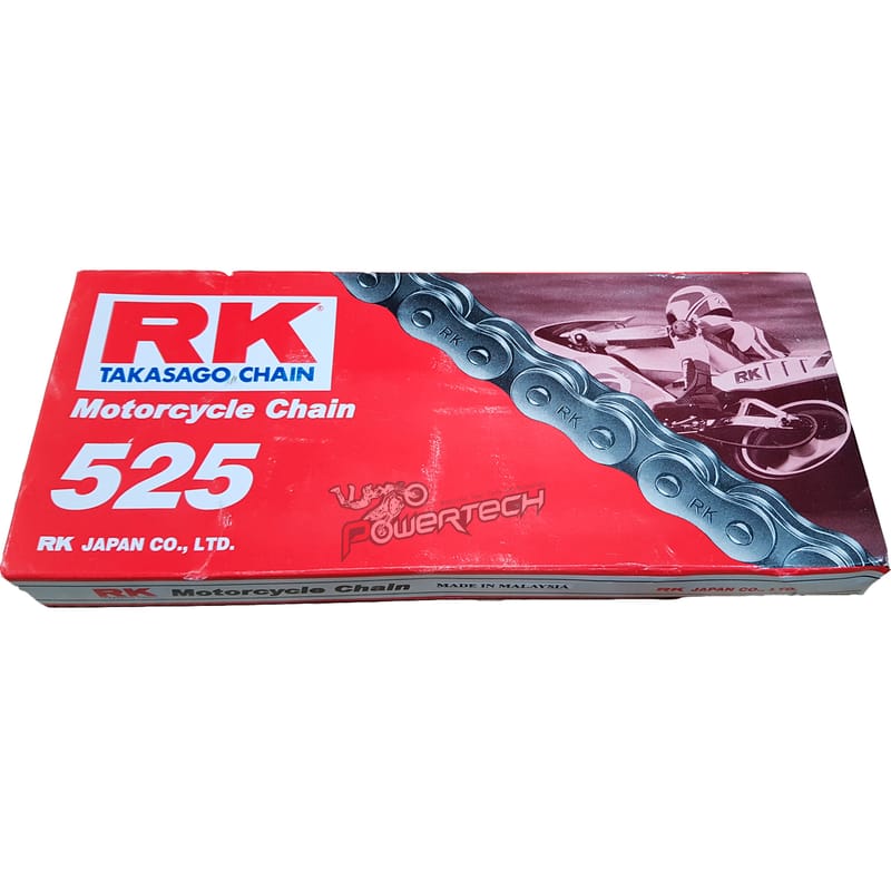 CADENA RK RACING - 525 X 124 - ACERO