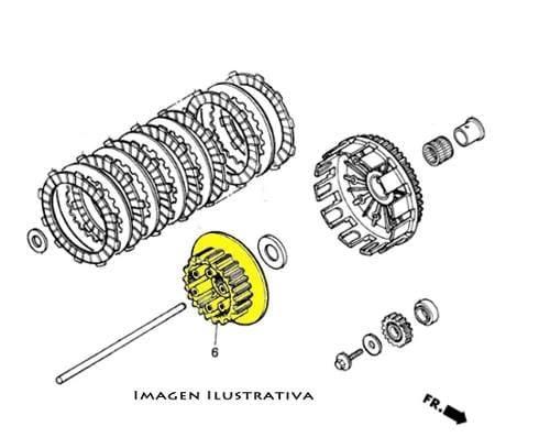 CENTRO CANASTO EMBRAGUE CR 250 92-07 CRF 450 02 -07 ORIGINAL
