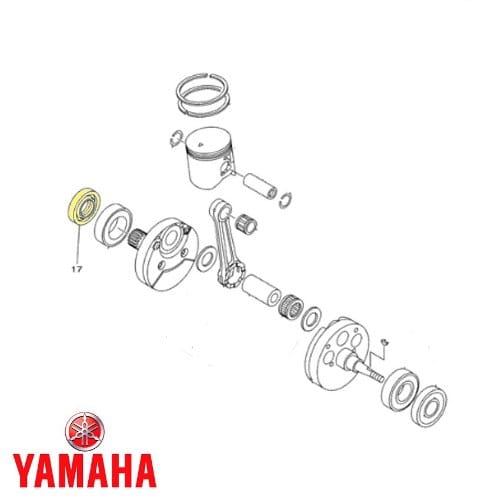 RETEN CIGÜEÑAL DERECHO ORIGINAL YAMAHA YZ 250 01 - 17