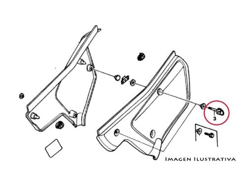 GANCHO TORNILLO TRABA CACHA ORIGINAL HONDA XR 250 600 CRF X