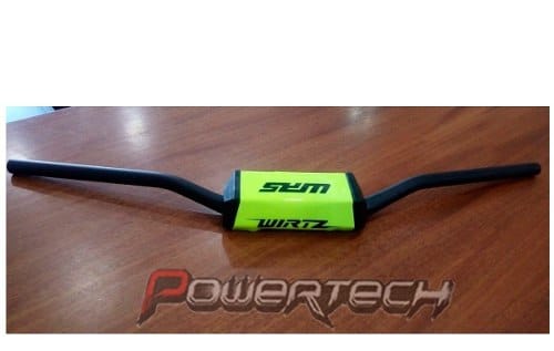 MANUBRIO WIRTZ WR5 FATBAR - BAJO - NEGRO PAD AMARILLO FLUO