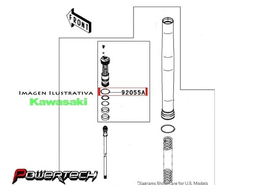 ORING CARTUCHO SUSPENSION DELANTERA A KAWA KXF 250 06-12