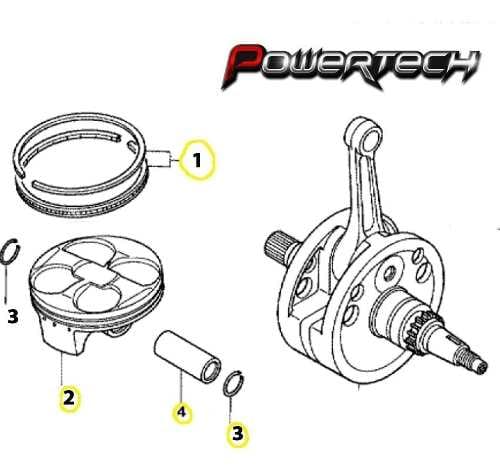 KIT PISTON ORIGINAL HONDA CRF 250 04 - 09 / CUOTAS 18
