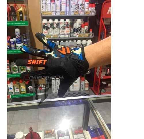 GUANTES MOTOCROSS SHIFT STRIKE ARMY - BLACK/CAMO BLUE ORANGE