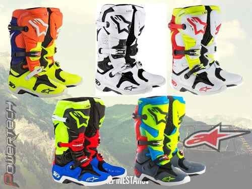 BOTAS MOTOCROSS ALPINESTARS TECH 10 ARTICULADA CN BOTITA ATV