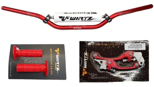 KIT MANUBRIO WIRTZ X6 Ø 22MM + MANIJAS PUÑOS TORNADO XR 250