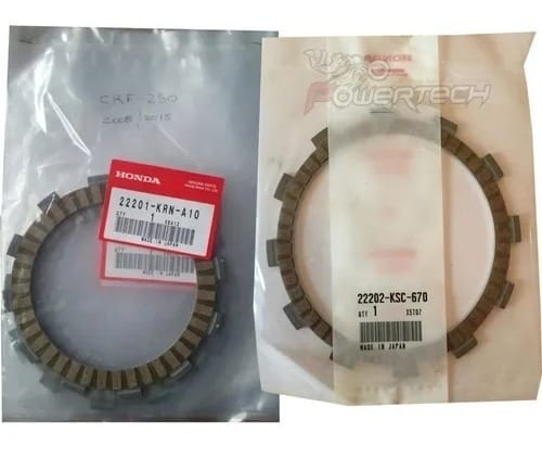 KIT 8 DISCOS EMBRAGUE ORIGINAL HONDA CR 125 1990 - 2007