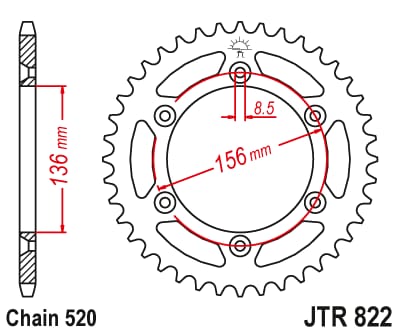 CORONA SUPERSPROX ACERO SUZUKI DR 350 SE 90-95 - ROAD CALLE