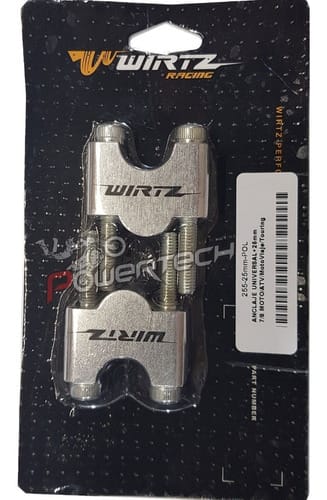 ANCLAJE CLAMP WIRTZ PARA MANUBRIO 22MM ELEVA 25MM SIN TAPA