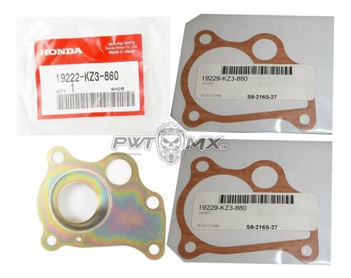JUNTA LATERAL Y CENTRAL TAPA BOMBA AGUA HONDA CR 250 92 - 01