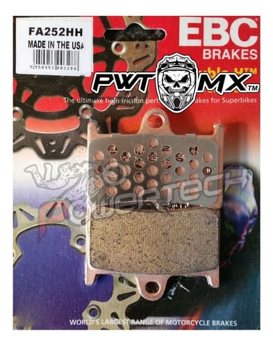 PASTILLA FRENO DELANTERO EBC YAMAHA YZF 600 R6 99-04 FA252HH