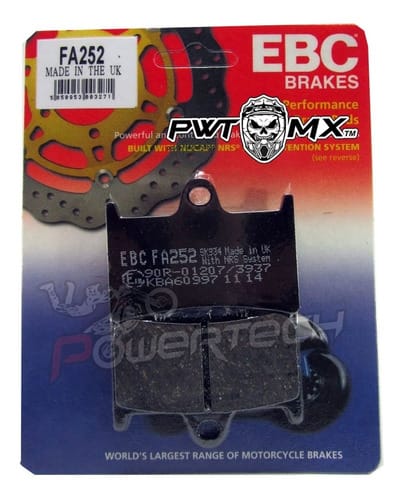PASTILLA FRENO DELANTERO EBC YAMAHA MT-07 14-18 FA252