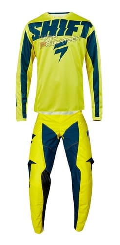 EQUIPO CONJUNTO MOTOCROSS ENDURO SHIFT WHIT3 YORK NAVY CUOTA