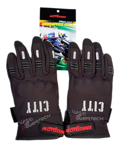 GUANTES MOTOTIMES CITY CON PROTECCION NUDILLOS NEOPRENE