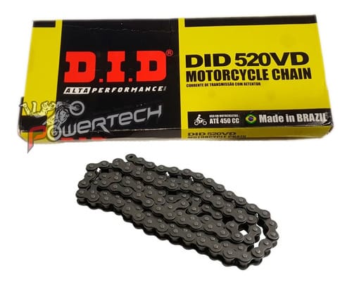 CADENA TRANSMISION DID BRASIL 520 VD X 112 CON ORING 450CC