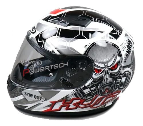 CASCO HJC INTEGRAL CS-15 RAFU MC1 BLANCO NEGRO ROJO